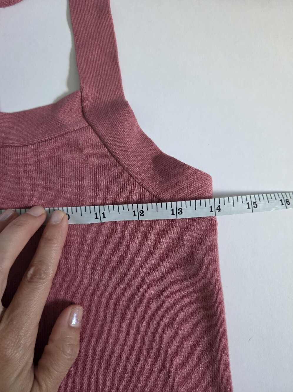 Anthopologie pink mauve soft knit tank top size M - Picture 4 of 6